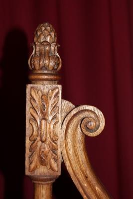 Library Staircase en Oak wood, Dutch 19th century