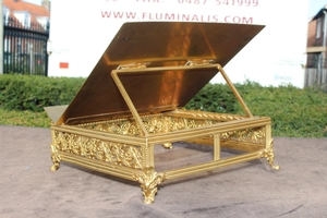 Missal Stand en BRASS / ENAMEL, France 19th century