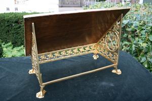 Missal Stand en Brass / Bronze, Belgium 19 th century