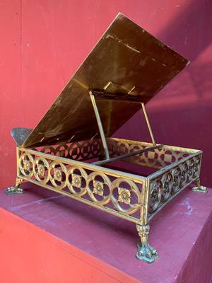 Missal Stand Adjustable en Brass / Bronze / Gilt, France 19th century ( anno 1875 )