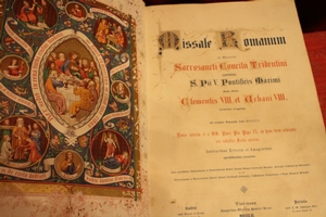 Missale Romanum. Gothic Letters:  Ave Maria – Gratia Plena France 19th century (anno 1851)