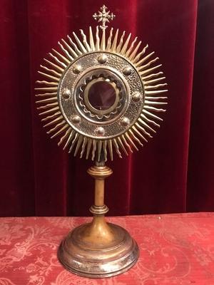 Monstrance en Brass / Bronze , Belgium 19th century