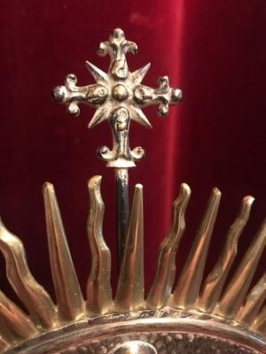 Monstrance en Brass / Bronze , Belgium 19th century