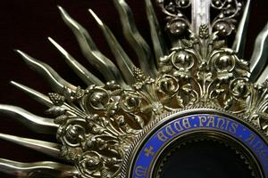 Monstrance en BRASS / ENAMEL, France 19th century