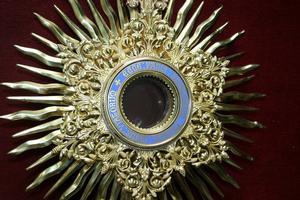 Monstrance en BRASS / ENAMEL, France 19th century