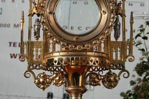 Monstrance en BRASS , Belgium 19th century