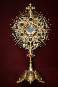 Monstrance en BRASS , France 19th century