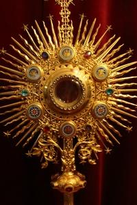 Monstrance en Brass / Bronze /Gilt / Enamel, France 19th century