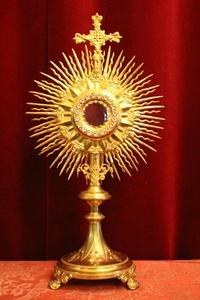 Monstrance en Bras / Gilt , France 19th century