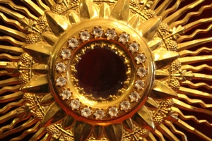 Monstrance en Bras / Gilt , France 19th century