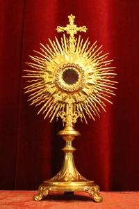 Monstrance en Bras / Gilt , France 19th century