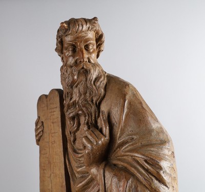 Moses Statue  en Wood, 19 th century