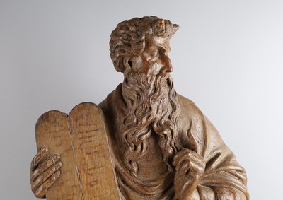 Moses Statue  en Wood, 19 th century