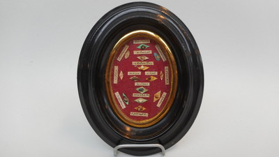 Multi Reliquary With Original Document  en Wood / Glass / Originally Sealed, Belgium 19 th century