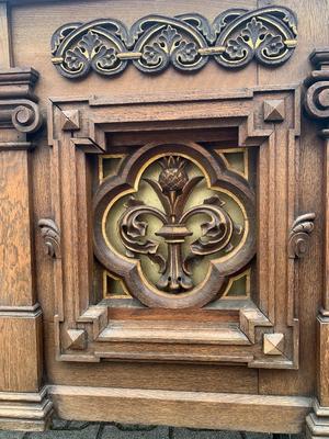 Altar style Neo Classicistic en Oak Wood, Belgium 19th century ( anno 1850 )