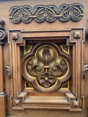 Altar style Neo Classicistic en Oak Wood, Belgium 19th century ( anno 1850 )