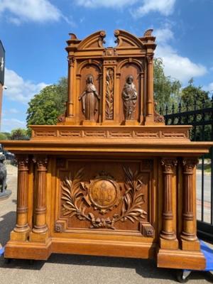 Altar style Neo Classicistic en Oak wood, Netherlands  19 th century