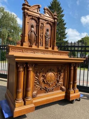 Altar style Neo Classicistic en Oak wood, Netherlands  19 th century