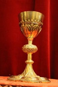 Chalice style neo classistical en full silver, France 19th century