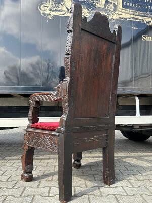 Rare Unique Seat  en Wood, 19 th century
