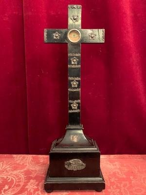 Relic Of The True Cross  en Wood / Silver, Belgium 19th century