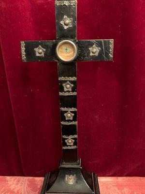Relic Of The True Cross  en Wood / Silver, Belgium 19th century