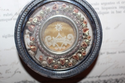 Relic St. Stephani Prof. M. With Document en full silver, Italy 19th century