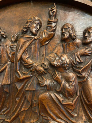 Relief  en Wood, Netherlands  19 th century