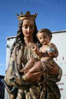 Religious Statue en PLASTER POLYCHROME, France 19 th century