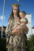 Religious Statue en PLASTER POLYCHROME, France 19 th century