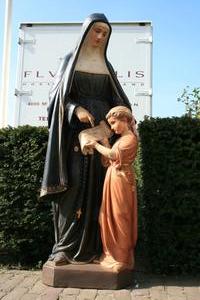 Religious Statue en PLASTER POLYCHROME, France 19th century