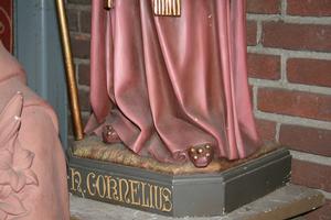 Religious Statue en PLASTER POLYCHROME, Belgium 19th century