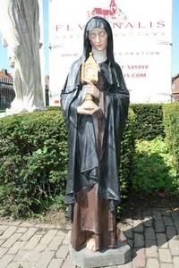 Religious Statue en PLASTER POLYCHROME, France 19th century