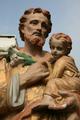 Religious Statue St. Joseph en Terra-Cotta, France 19th century