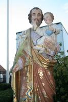 Religious Statue St. Joseph en PLASTER POLYCHROME, France 19th century