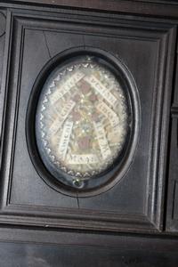 Reliquary en wood polychrome, France 18 th century