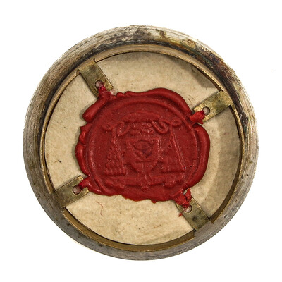 Reliquary - Relic Ex Ossibus St. Alphonsus With Original Document Belgium  19 th century