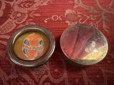 Reliquary - Relic Ex Ossibus St. Antonius Of Padua  en Brass / Glass / Wax Seal, Bruges - Belgium  19 th century