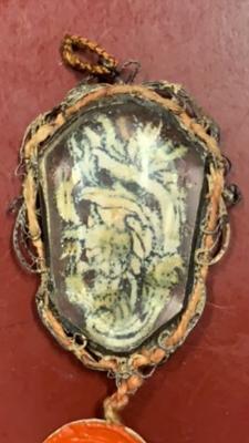 Reliquary - Relic Ex Ossibus St. Crispinus Ep. en Rock Chrystal, Italy 17 th century