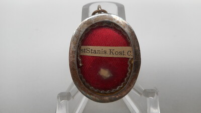 Reliquary - Relic Ex Ossibus St. Stanislas Koska With Original Document 19th century