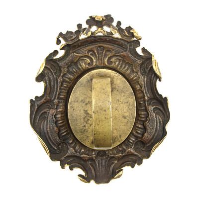 Reliquary - Relic True Cross  en Brass / Glass / Wax Seal, Italy  19 th century ( Anno 1840 )
