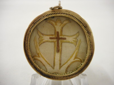 Reliquary - Relic True Cross With Original Document  en Silver, Belgium  19 th century