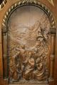 Stunning Altar style roman en HEAVILY HAND-CARVED FULL-OAK, Monastery Belgium 19th century ( anno 1867 )