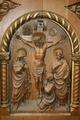 Stunning Altar style roman en HEAVILY HAND-CARVED FULL-OAK, Monastery Belgium 19th century ( anno 1867 )