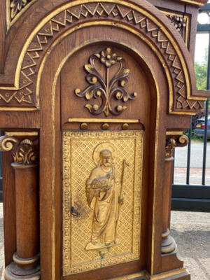 Tabernacle style Roman en wood oak, France 19th century