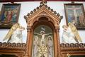 Altar style Romanesque en Oak wood, France 19th century ( Anno 1870 )