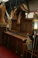 Altar style Romanesque en wood oak, Belgium 19th century