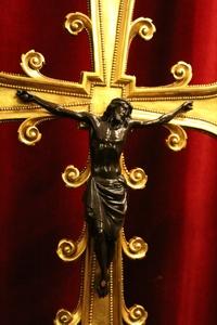 Altar - Cross style Romanesque en Bronze / Gilt, France 19th century