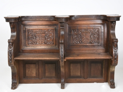 Choir-Stalls style Romanesque - Style en Oak wood, Dutch 18th century