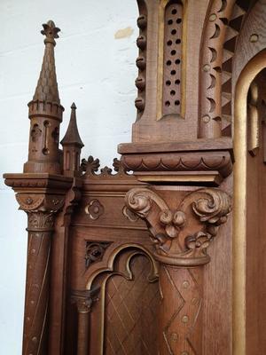 Exceptional Altar  style Romanesque - Style en Oak wood, France